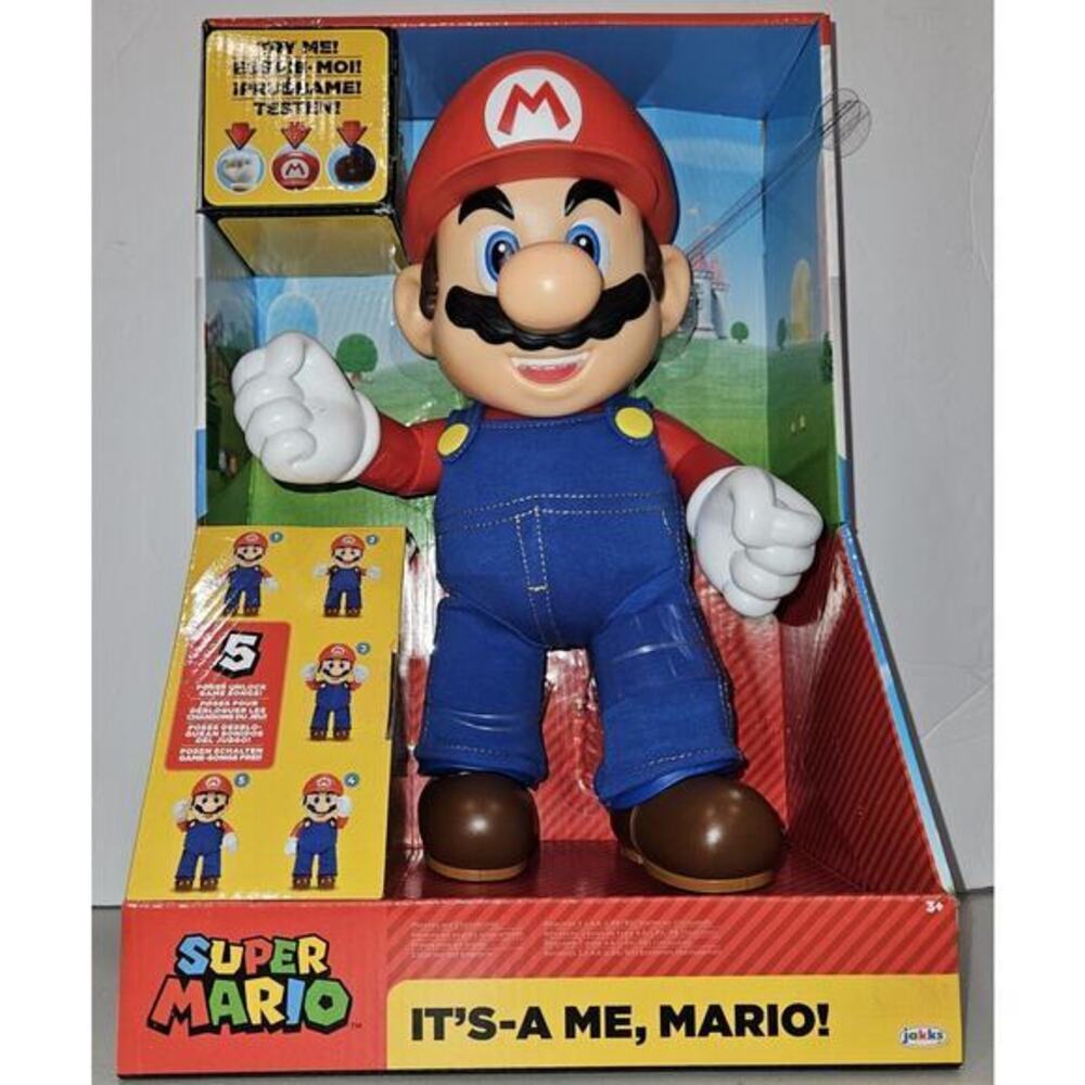 Super Mario It's-A Me, Mario! Talking 12 Inch Figure / Jakks / New!/ Great Gift! - Picture 2 of 7